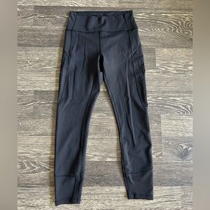 Lululemon 25” leggings, size 6, black